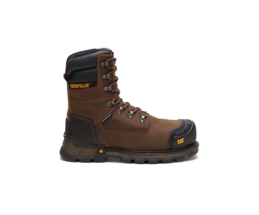 Caterpillar Excavator XL 8 Waterproof Thinsulate™ Composite Toe - Mørke Brune Vernestøvler Herre - N